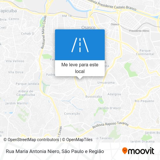 Rua Maria Antonia Niero mapa