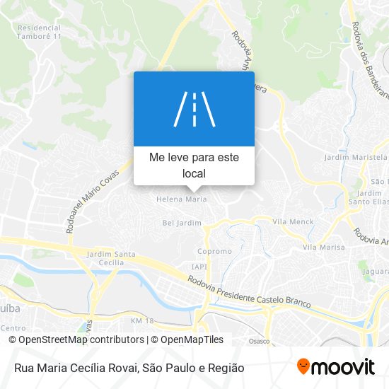 Rua Maria Cecília Rovai mapa