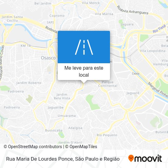 Rua Maria De Lourdes Ponce mapa