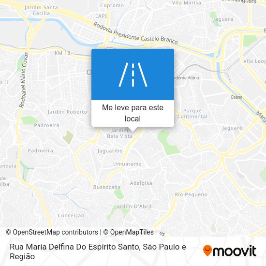 Rua Maria Delfina Do Espírito Santo mapa