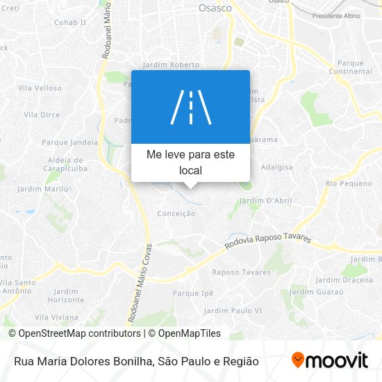 Rua Maria Dolores Bonilha mapa