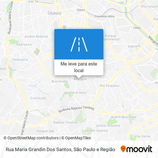 Rua Maria Grandin Dos Santos mapa