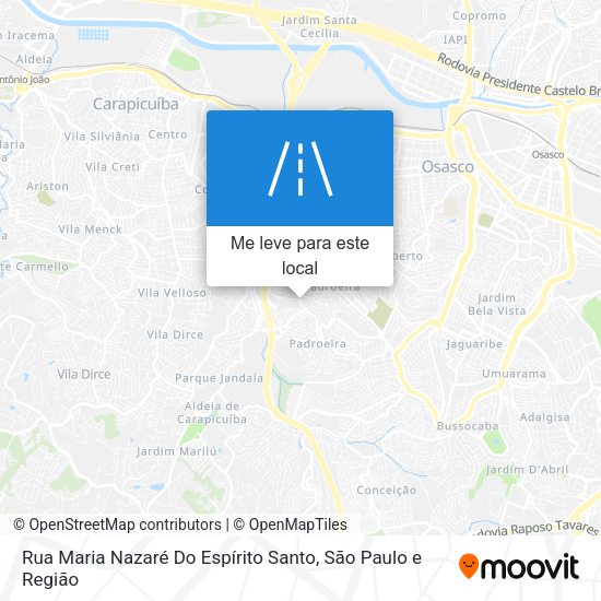 Rua Maria Nazaré Do Espírito Santo mapa