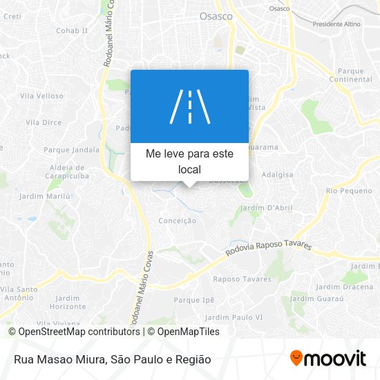 Rua Masao Miura mapa