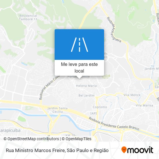 Rua Ministro Marcos Freire mapa