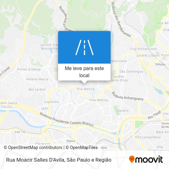 Rua Moacir Salles D'Avila mapa