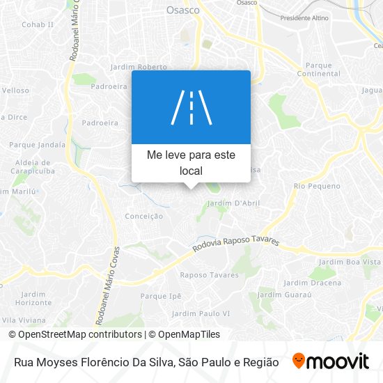 Rua Moyses Florêncio Da Silva mapa