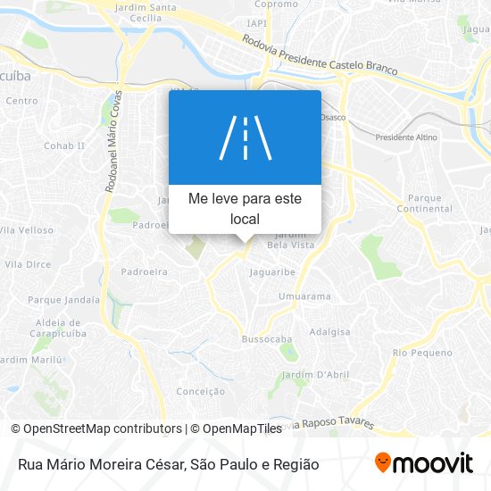 Rua Mário Moreira César mapa