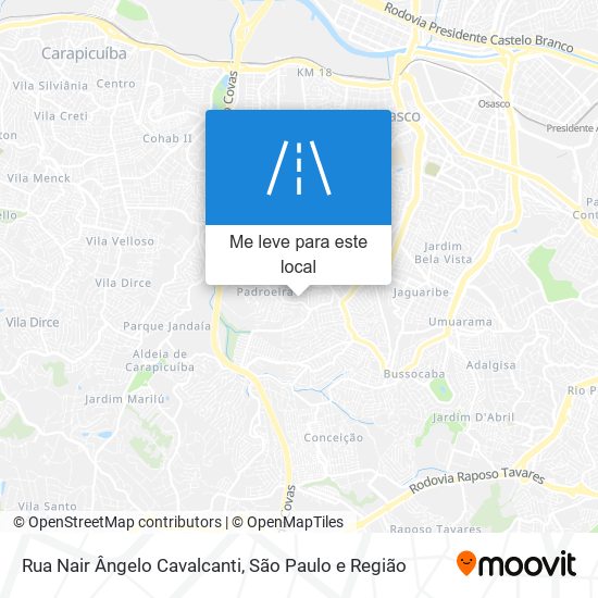 Rua Nair Ângelo Cavalcanti mapa