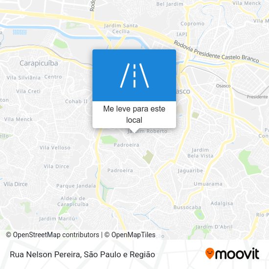 Rua Nelson Pereira mapa
