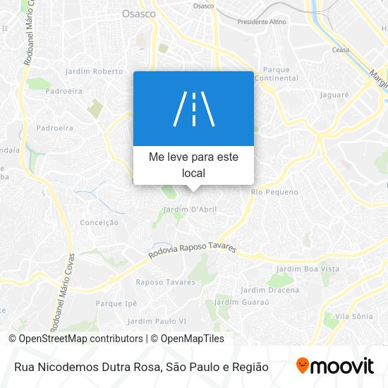 Rua Nicodemos Dutra Rosa mapa