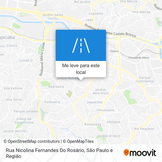 Rua Nicolina Fernandes Do Rosário mapa