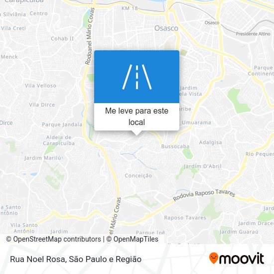 Rua Noel Rosa mapa