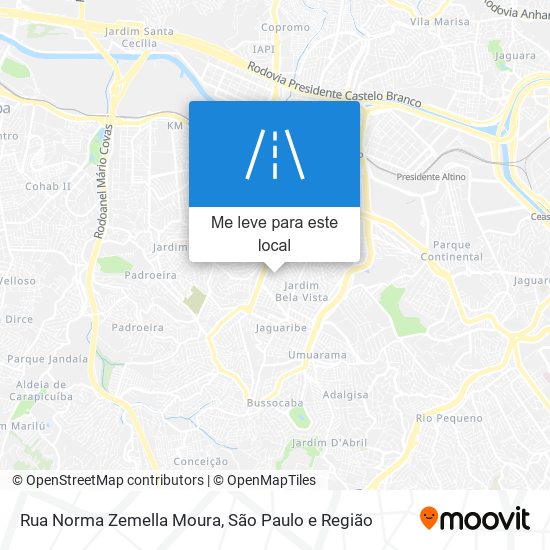 Rua Norma Zemella Moura mapa