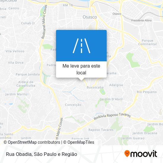 Rua Obadia mapa