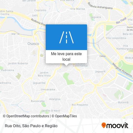 Rua Oito mapa