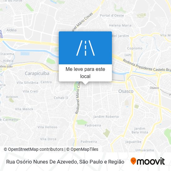 Rua Osório Nunes De Azevedo mapa