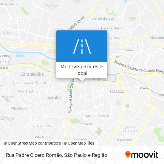 Rua Padre Cicero Romão mapa