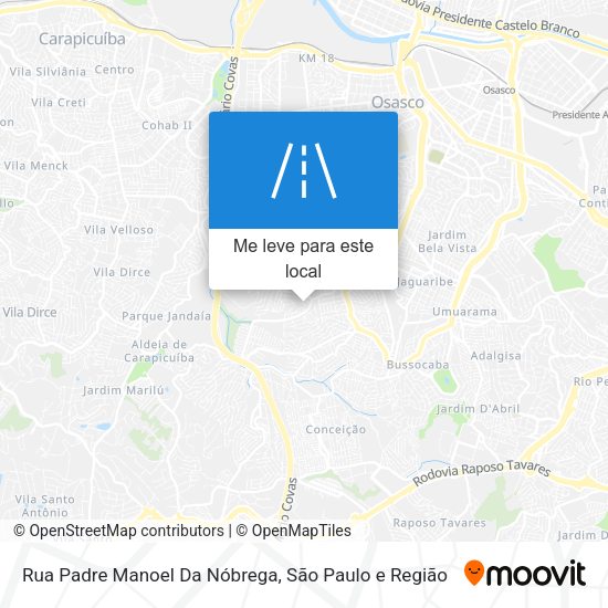 Rua Padre Manoel Da Nóbrega mapa