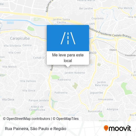 Rua Paineira mapa