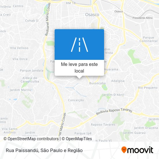 Rua Paissandú mapa