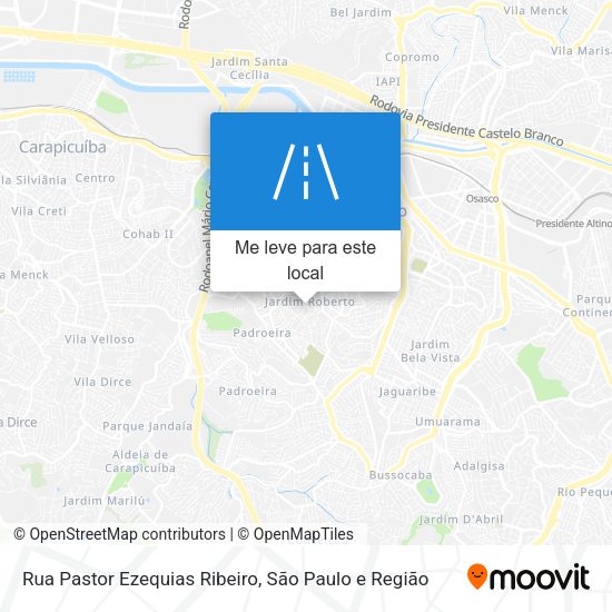 Rua Pastor Ezequias Ribeiro mapa