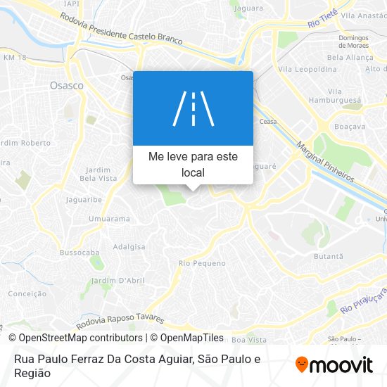 Rua Paulo Ferraz Da Costa Aguiar mapa