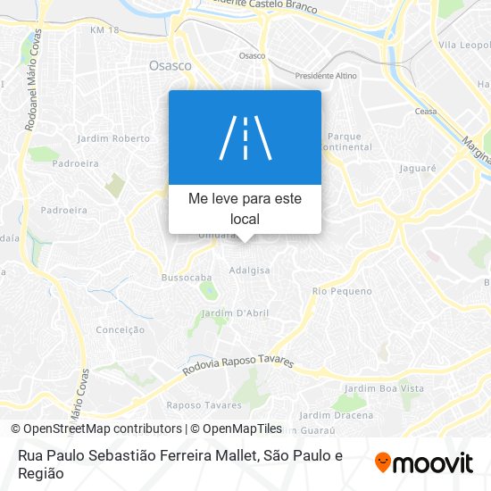 Rua Paulo Sebastião Ferreira Mallet mapa