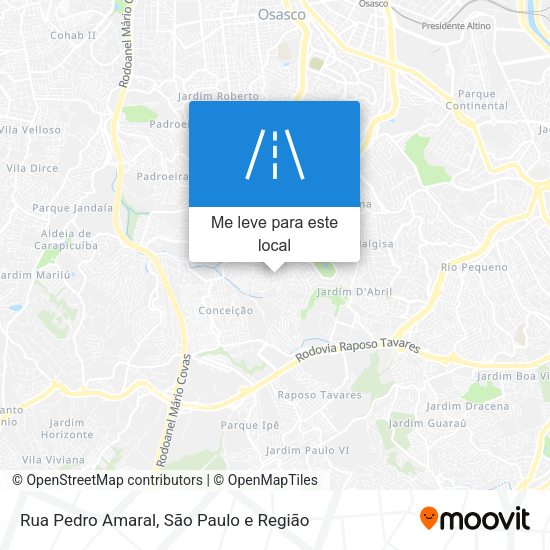 Rua Pedro Amaral mapa