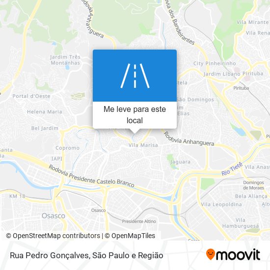 Rua Pedro Gonçalves mapa