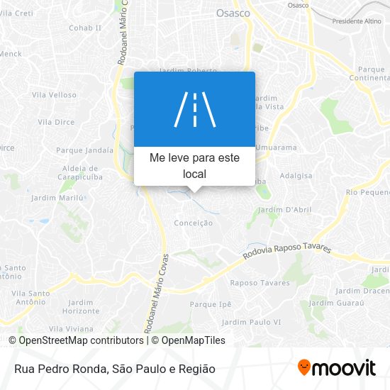 Rua Pedro Ronda mapa