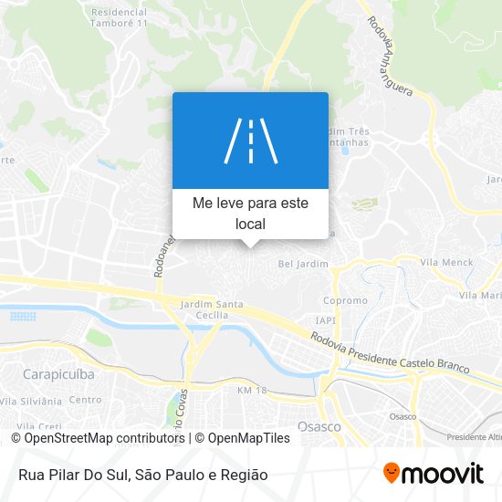 Rua Pilar Do Sul mapa