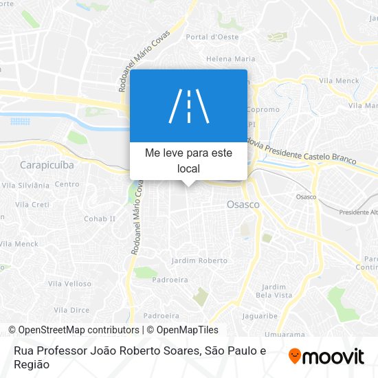 Rua Professor João Roberto Soares mapa