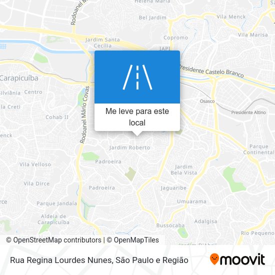 Rua Regina Lourdes Nunes mapa