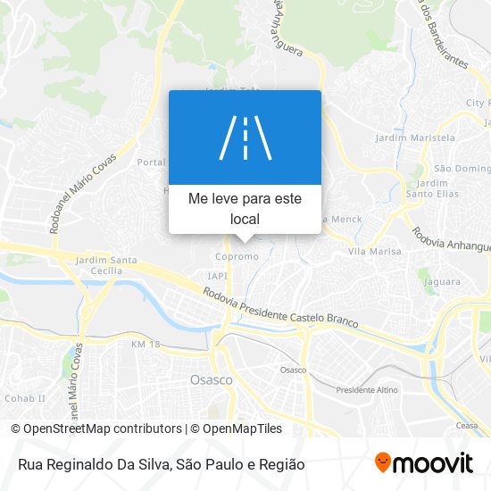 Rua Reginaldo Da Silva mapa