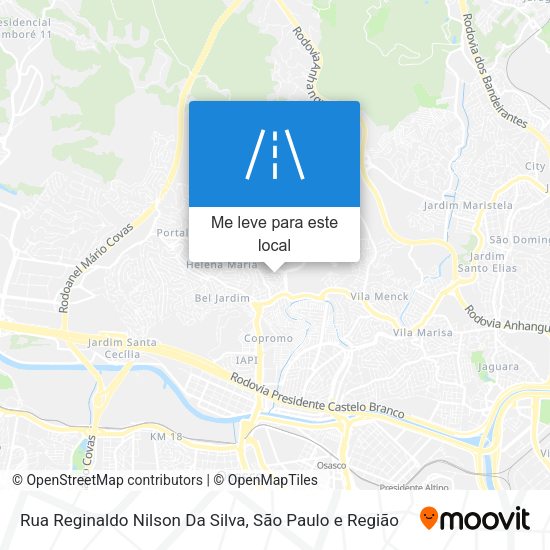 Rua Reginaldo Nilson Da Silva mapa