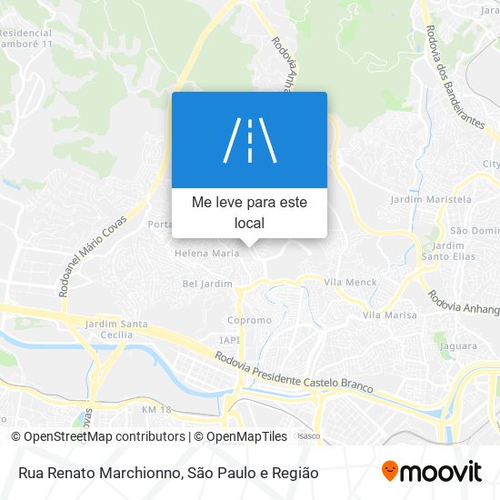 Rua Renato Marchionno mapa