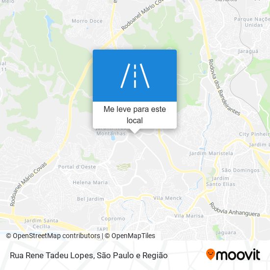 Rua Rene Tadeu Lopes mapa