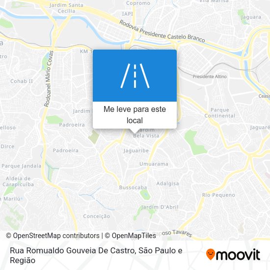 Rua Romualdo Gouveia De Castro mapa