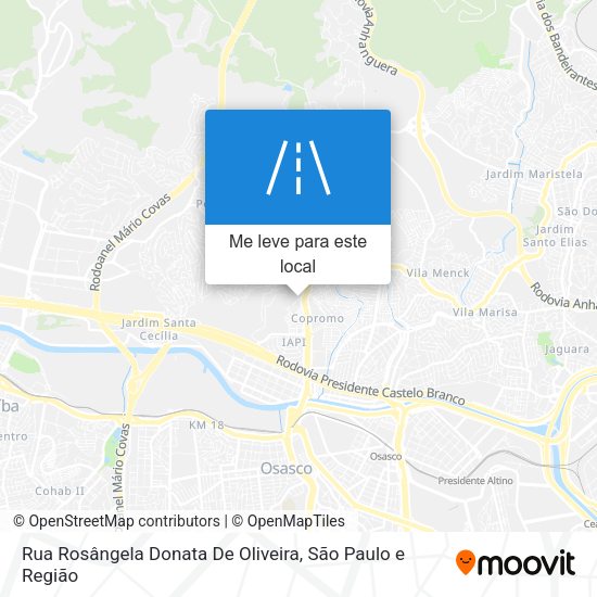 Rua Rosângela Donata De Oliveira mapa
