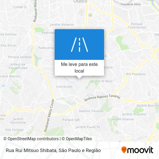 Rua Rui Mitsuo Shibata mapa