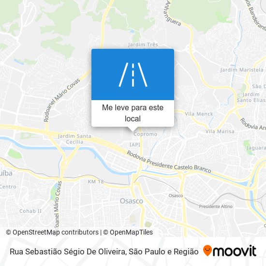 Rua Sebastião Ségio De Oliveira mapa