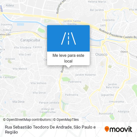 Rua Sebastião Teodoro De Andrade mapa