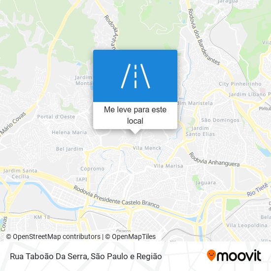 Rua Taboão Da Serra mapa