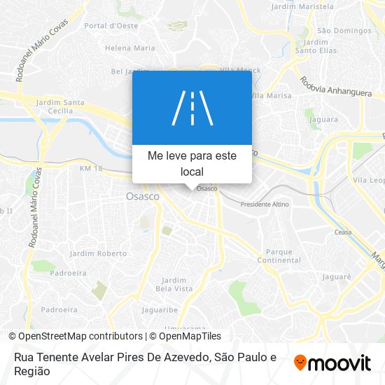 Rua Tenente Avelar Pires De Azevedo mapa