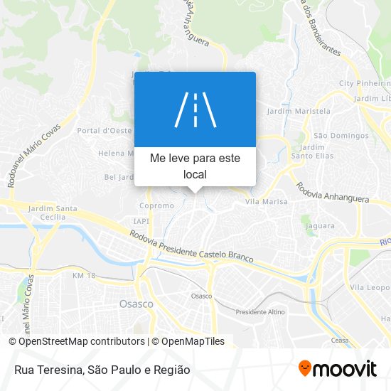 Rua Teresina mapa