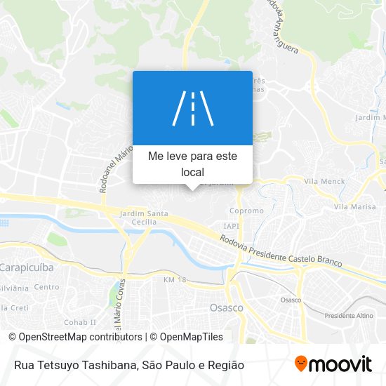 Rua Tetsuyo Tashibana mapa