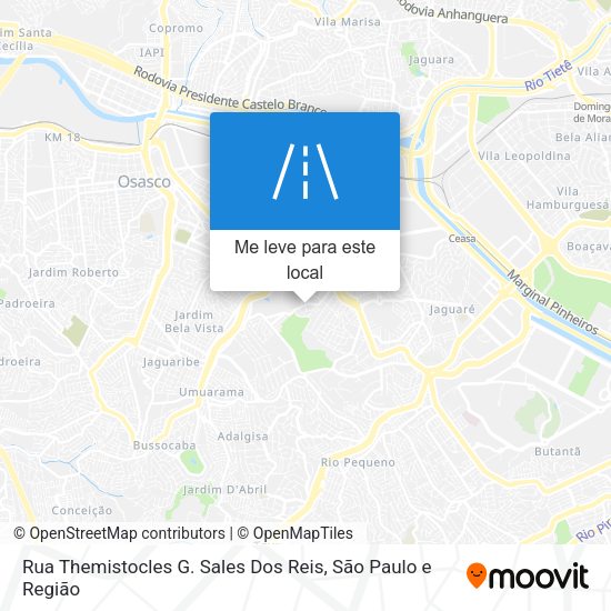 Rua Themistocles G. Sales Dos Reis mapa