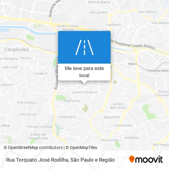Rua Torquato José Rodilha mapa