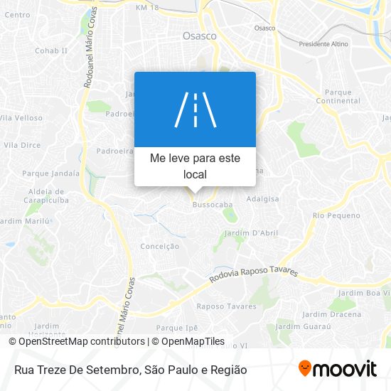 Rua Treze De Setembro mapa